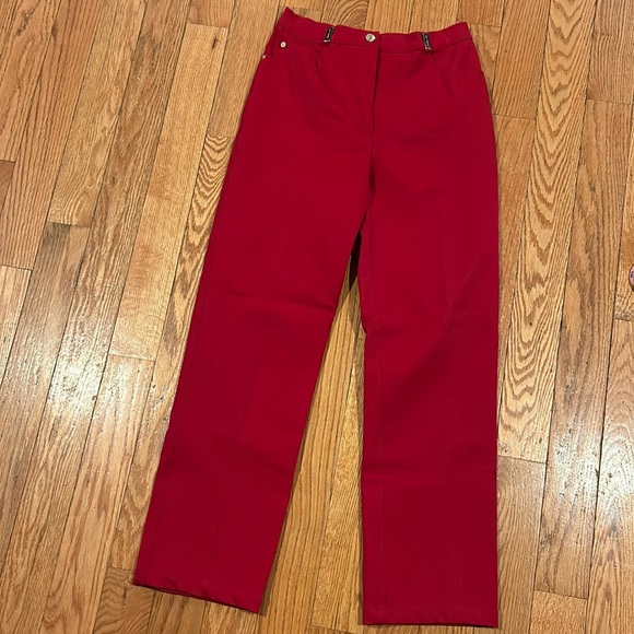 St. John Sport by Marie Gray Pants - St. John Sport Essentials by Marie Gray Red Pant Trouser